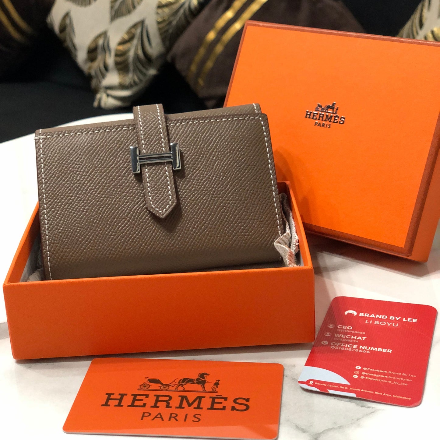 Hermes Bearn Compact Wallet