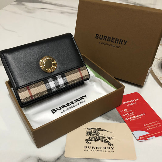 Burberry Small Black Wallet