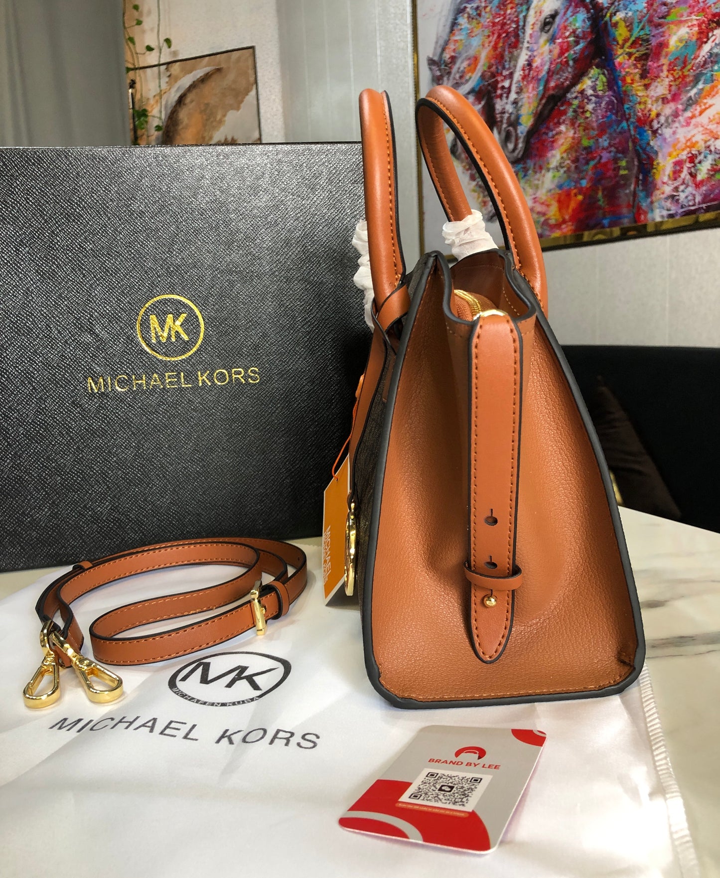 Michael Kors Avril Small Top-Zip Satchel