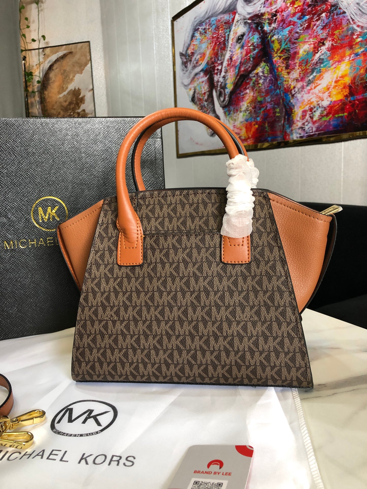 Michael Kors Avril Small Top-Zip Satchel