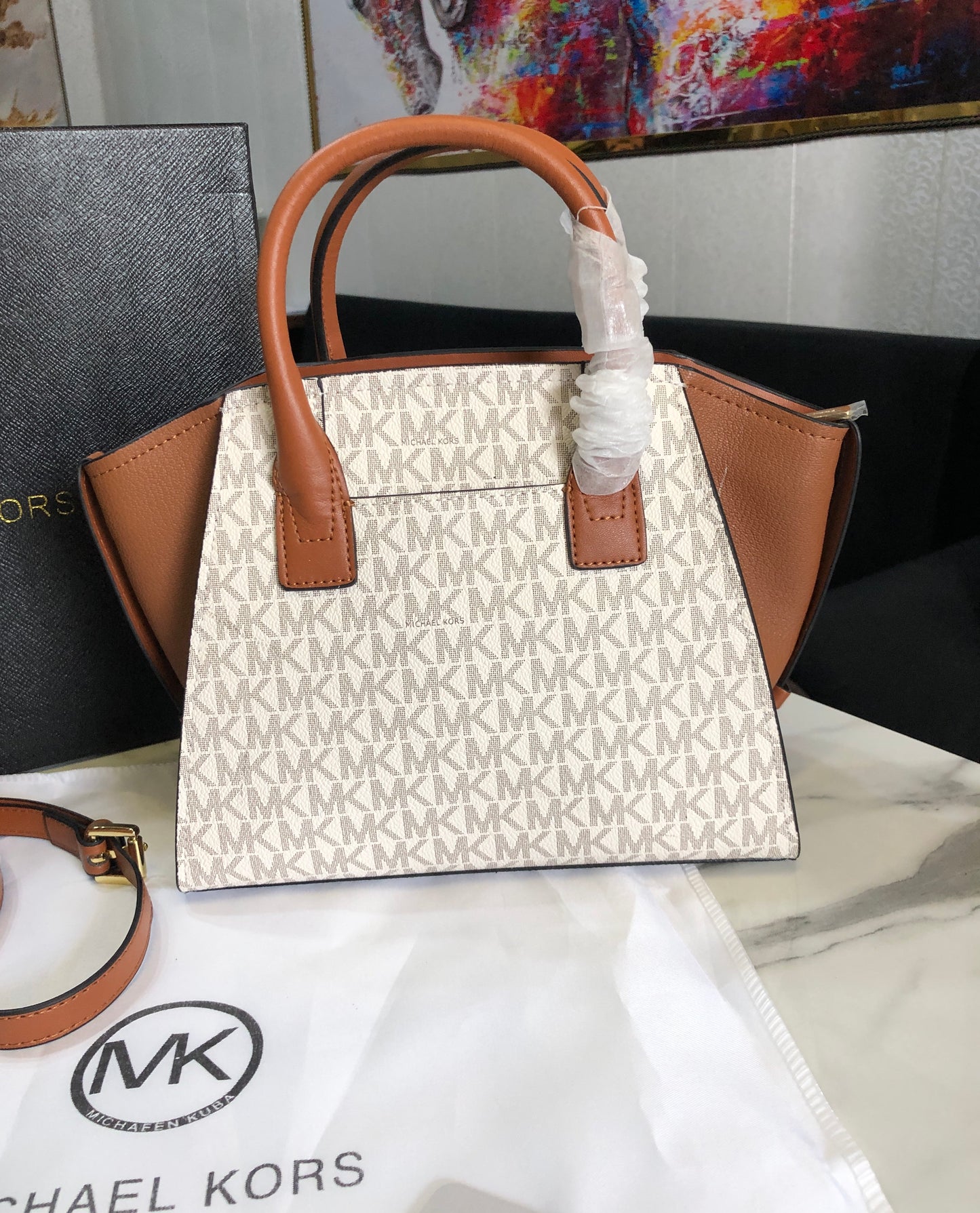 Michael Kors Avril Small Top-Zip Satchel