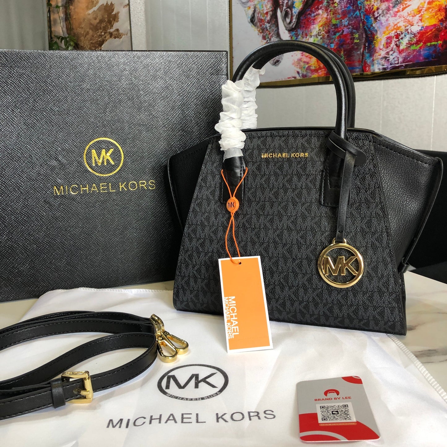 Michael Kors Avril Small Top-Zip Satchel