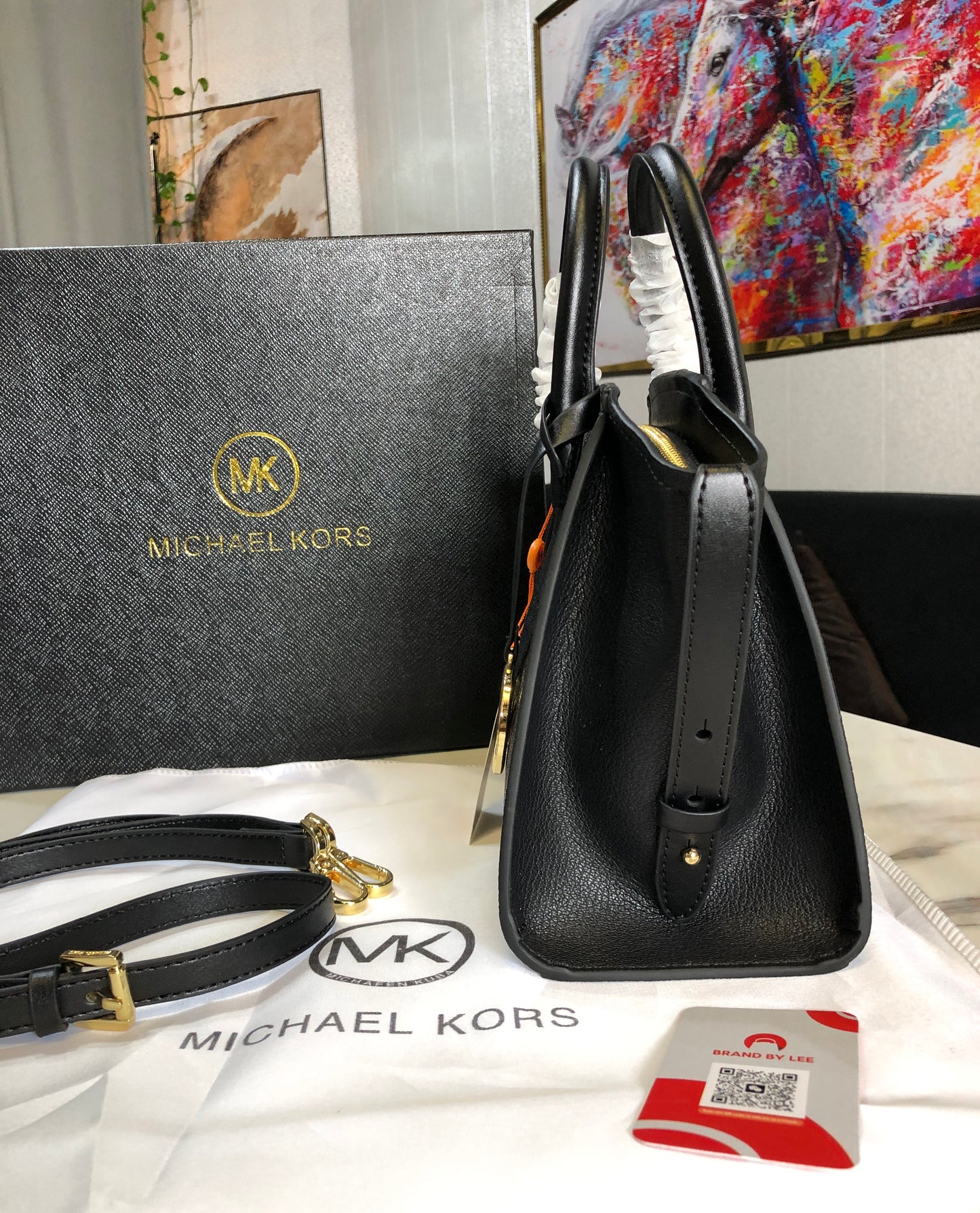 Michael Kors Avril Small Top-Zip Satchel