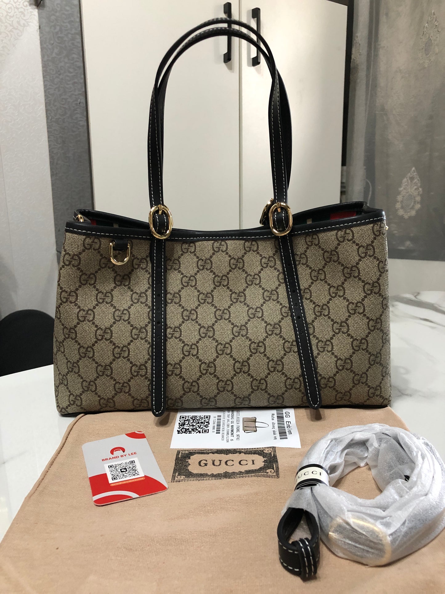 Gucci GG Emblem Tote Bag