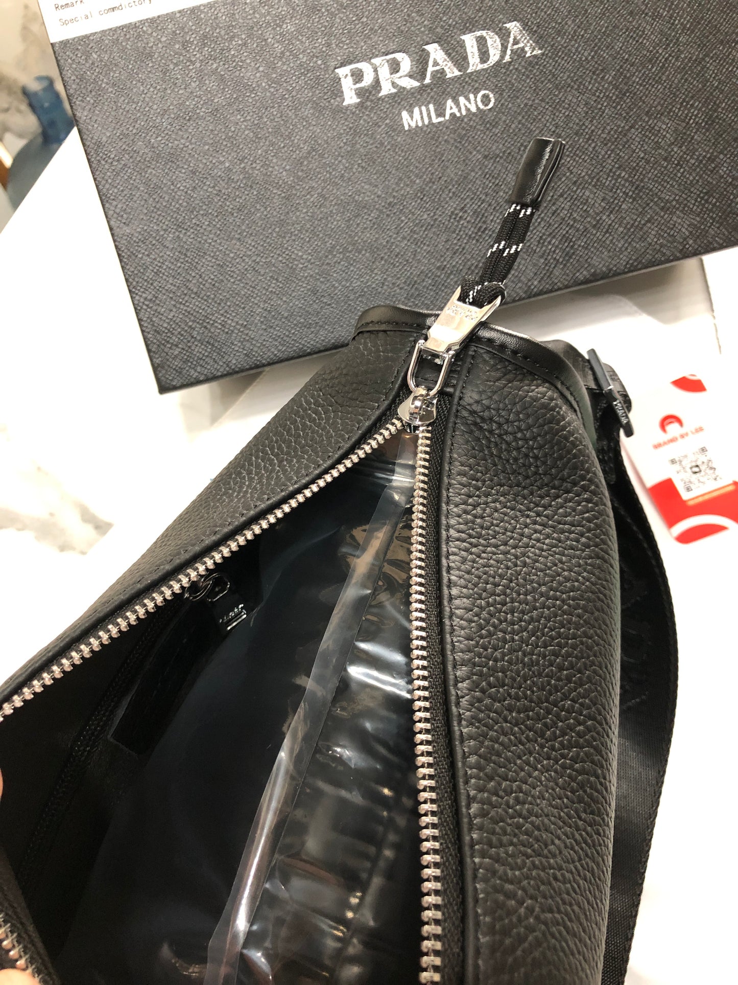 Prada Leather Shoulder Men Bag