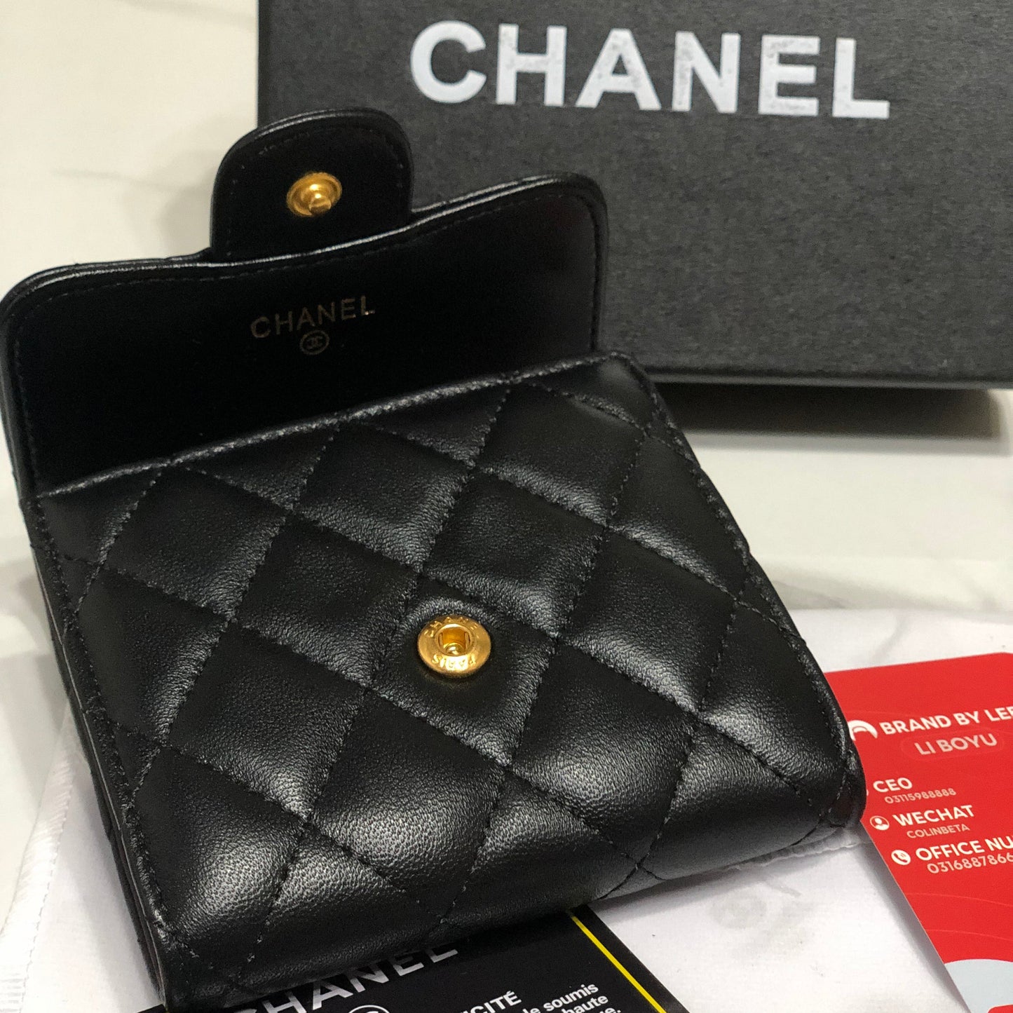 Chanel Classic Tri-Fold Compact Wallet