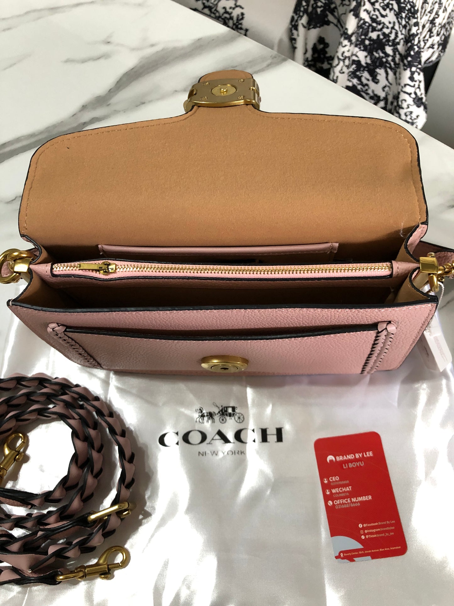 Coach Tabby 26 With Braided Leather Bag