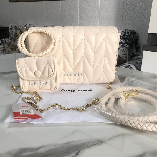 Miu Miu Matelassé Leather Bag
