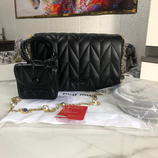 Miu Miu Matelassé Leather Bag