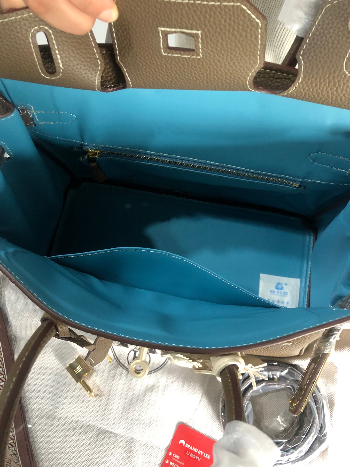 Hermès Birkin 25 Togo Leather Etoupe Gold Hardware