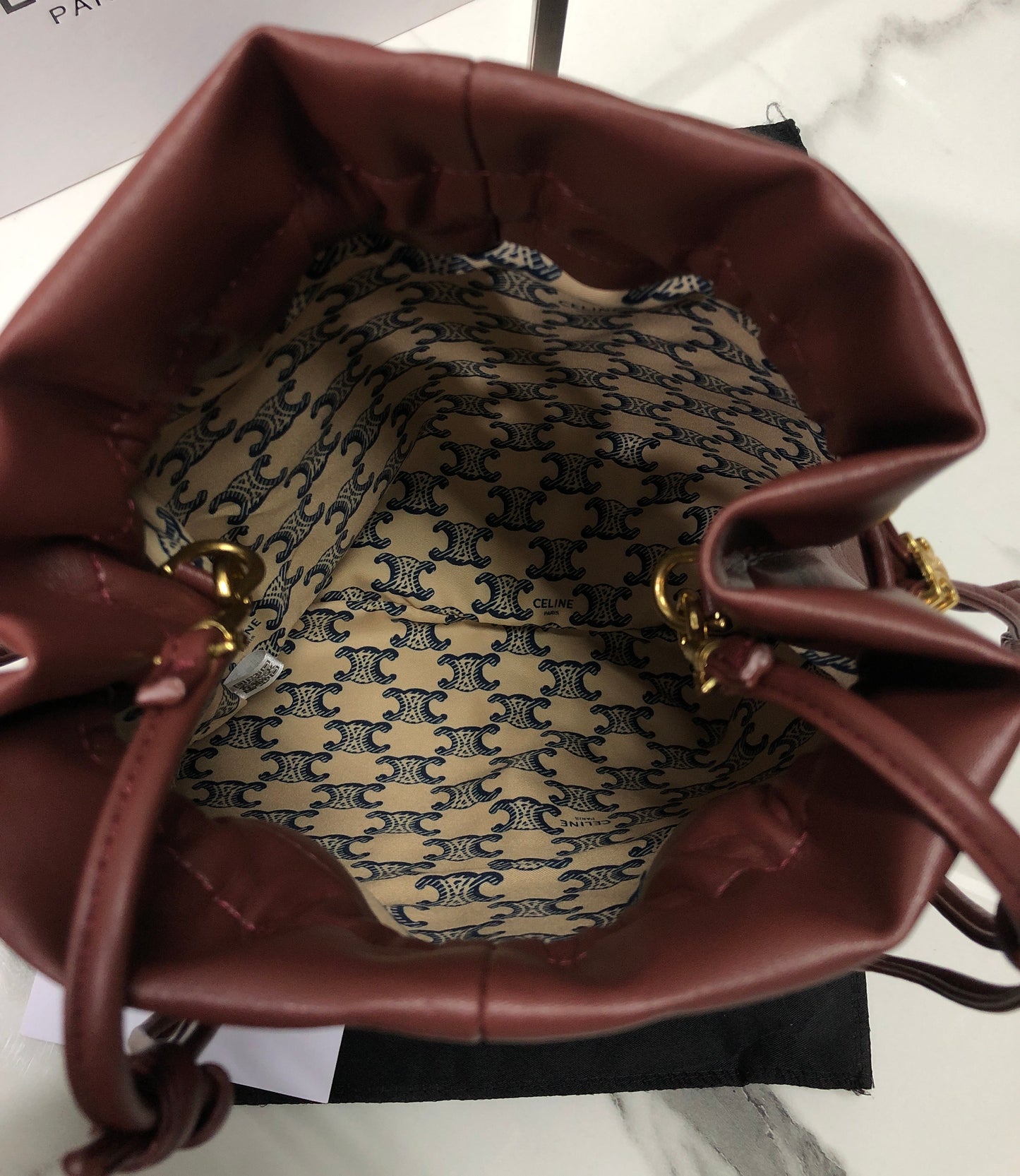 Celine Small Crystal Pouch in Lambskin