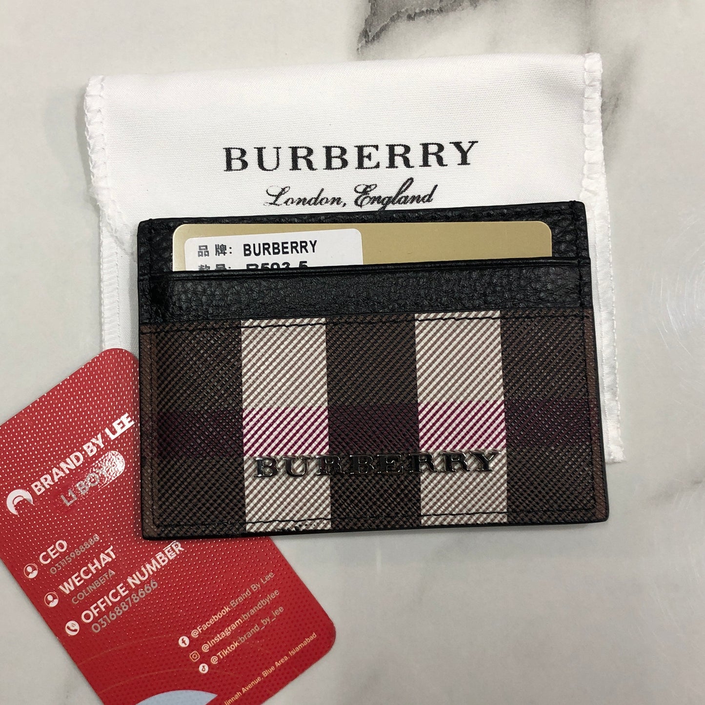 Burberry Leather Card Case