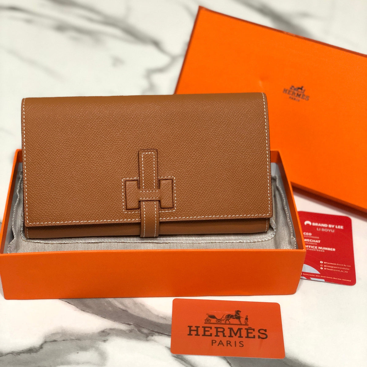 Hermès New H Passant Toutenmain Wallet – Brand By Lee