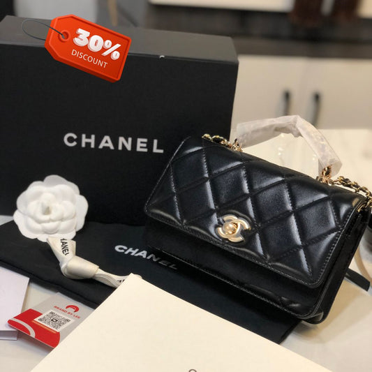 CHANEL Lamb Leather Mini Flap Bag