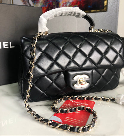 Chanel Top Handle Mini Flap Bag