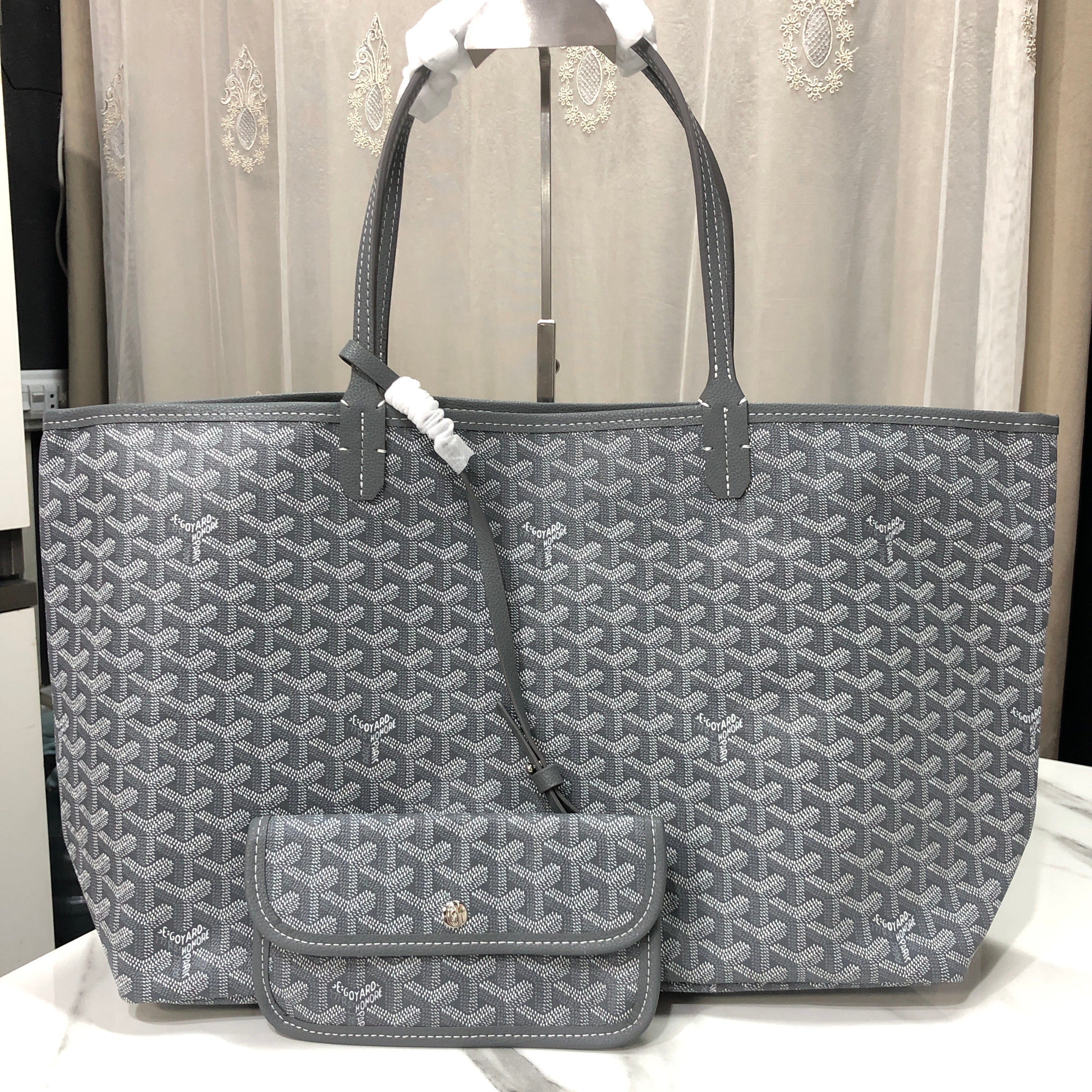 Goyard Saint Louis PM Tote Bag Goyardine Canvas