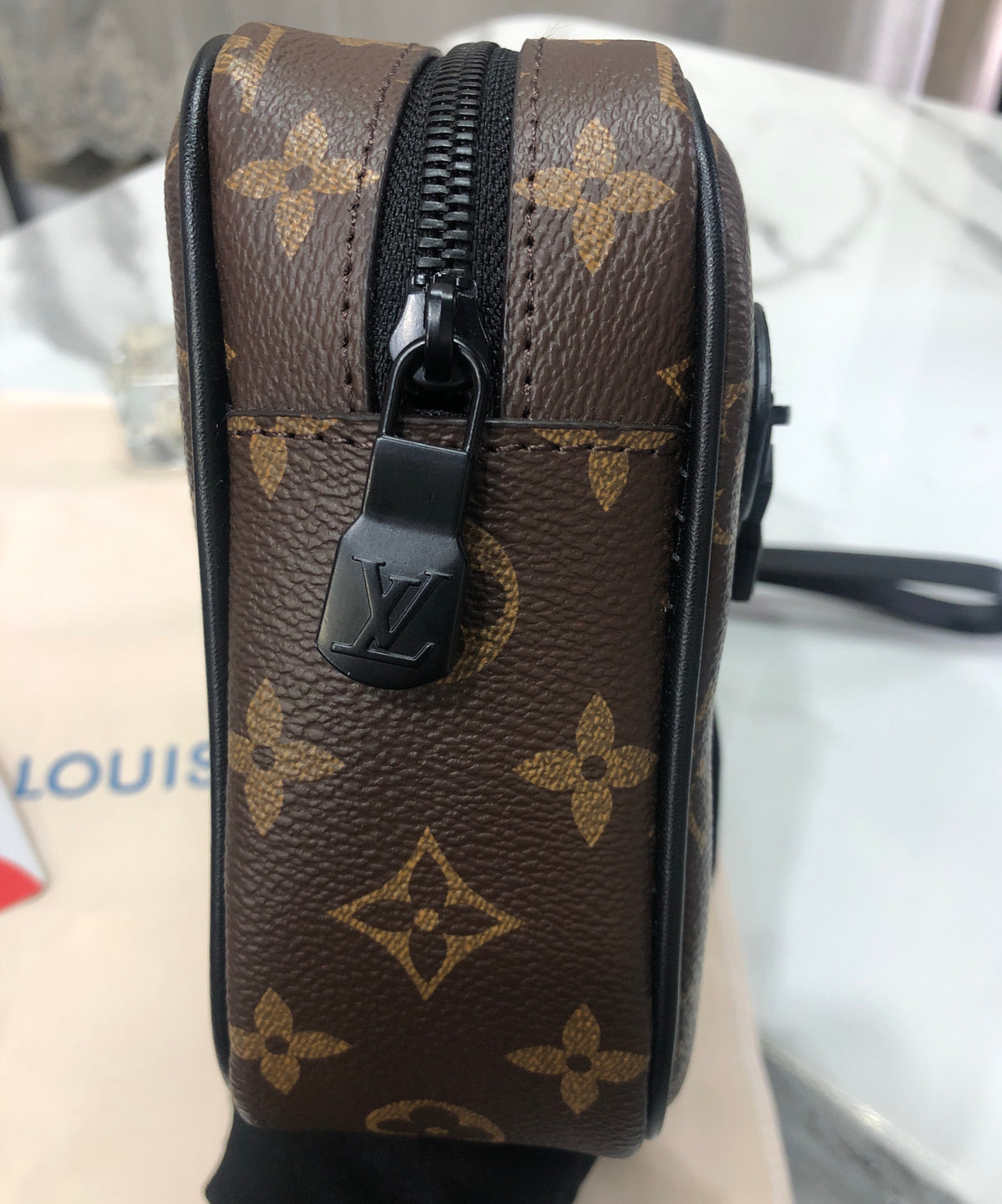 Louis Vuitton Monogram Macassar Kasai clutch