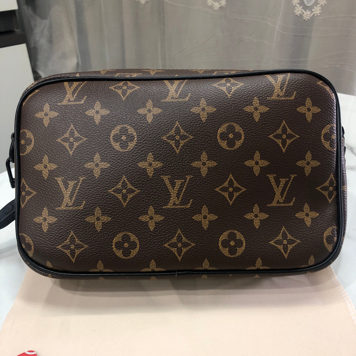 Louis Vuitton Monogram Macassar Kasai clutch