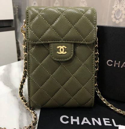 Chanel Classic Phone Holder with Chain