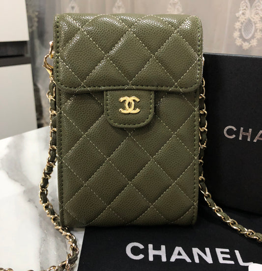 Chanel Classic Phone Holder with Chain