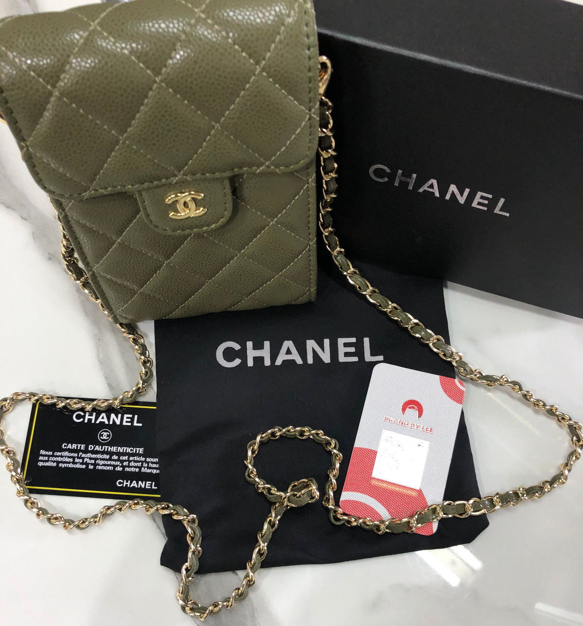 Chanel Classic Phone Holder with Chain