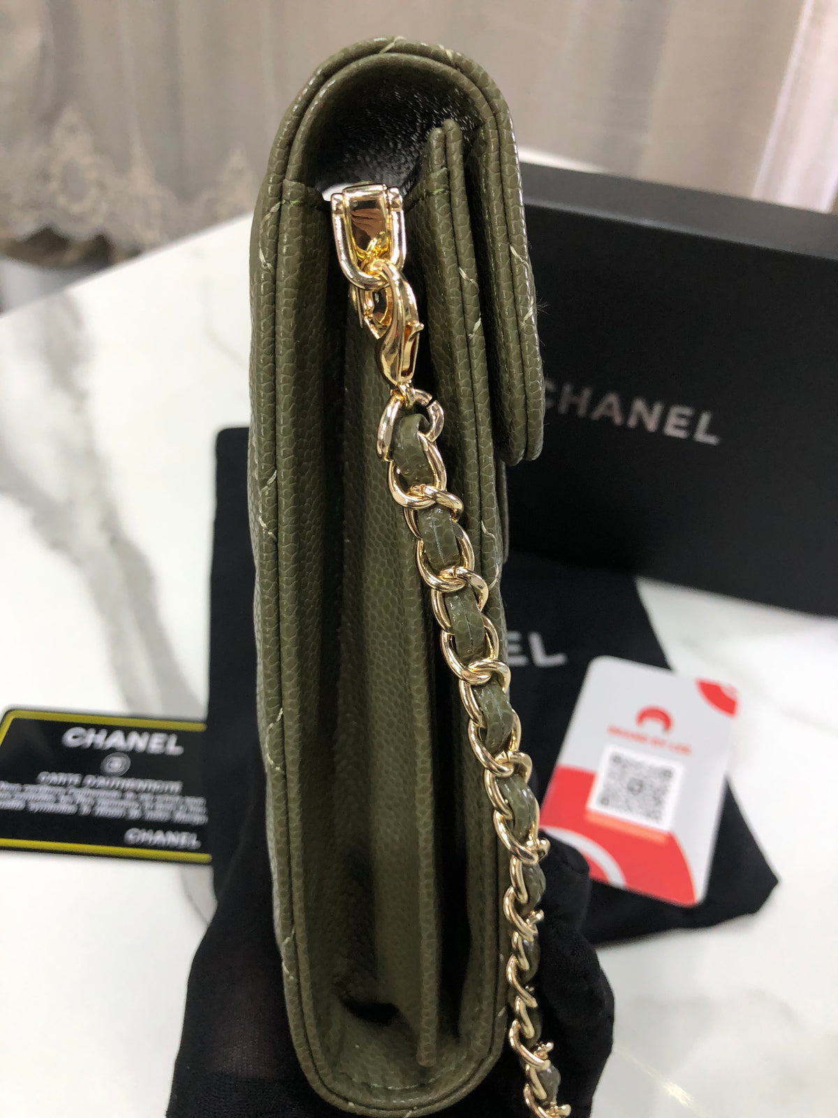Chanel Classic Phone Holder with Chain