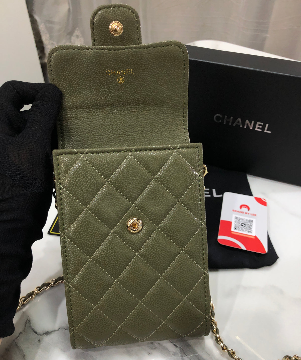 Chanel Classic Phone Holder with Chain