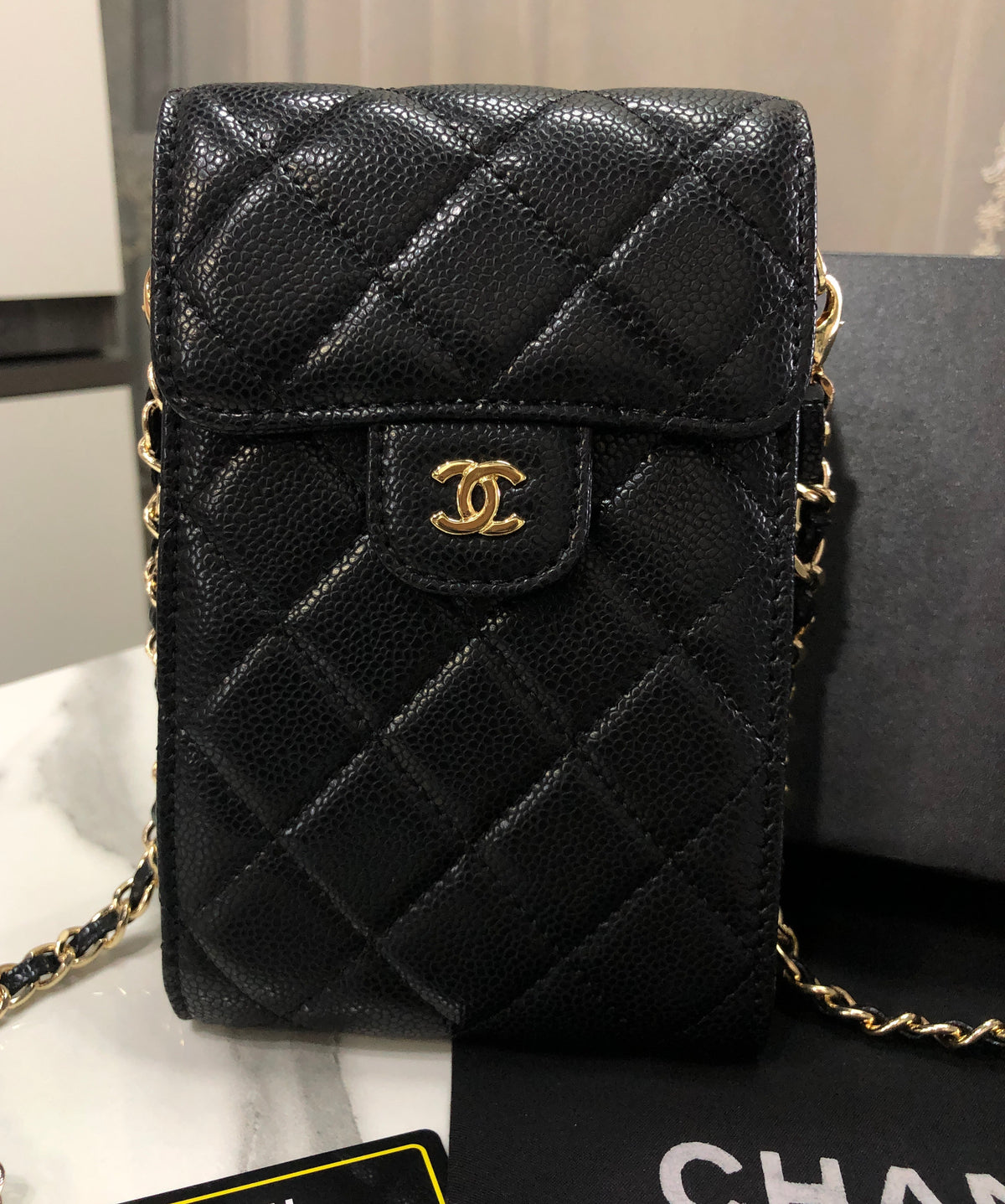 Chanel Classic Phone Holder with Chain