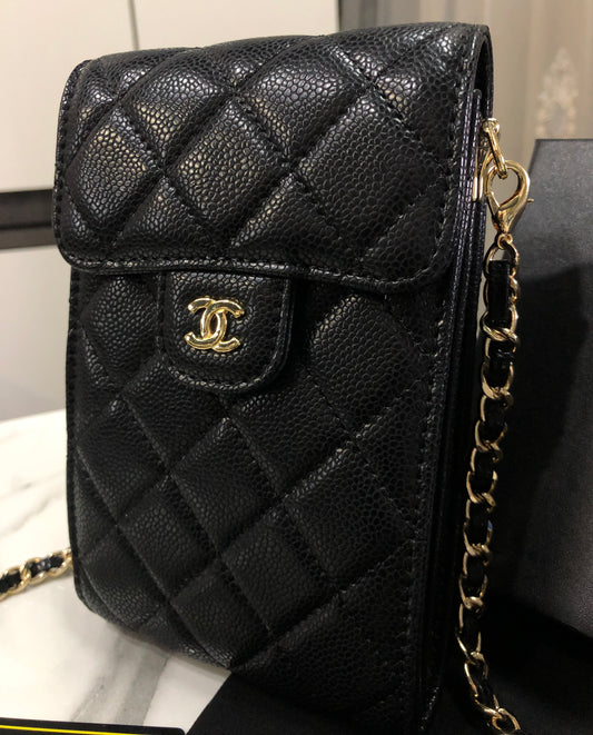 Chanel Classic Phone Holder with Chain