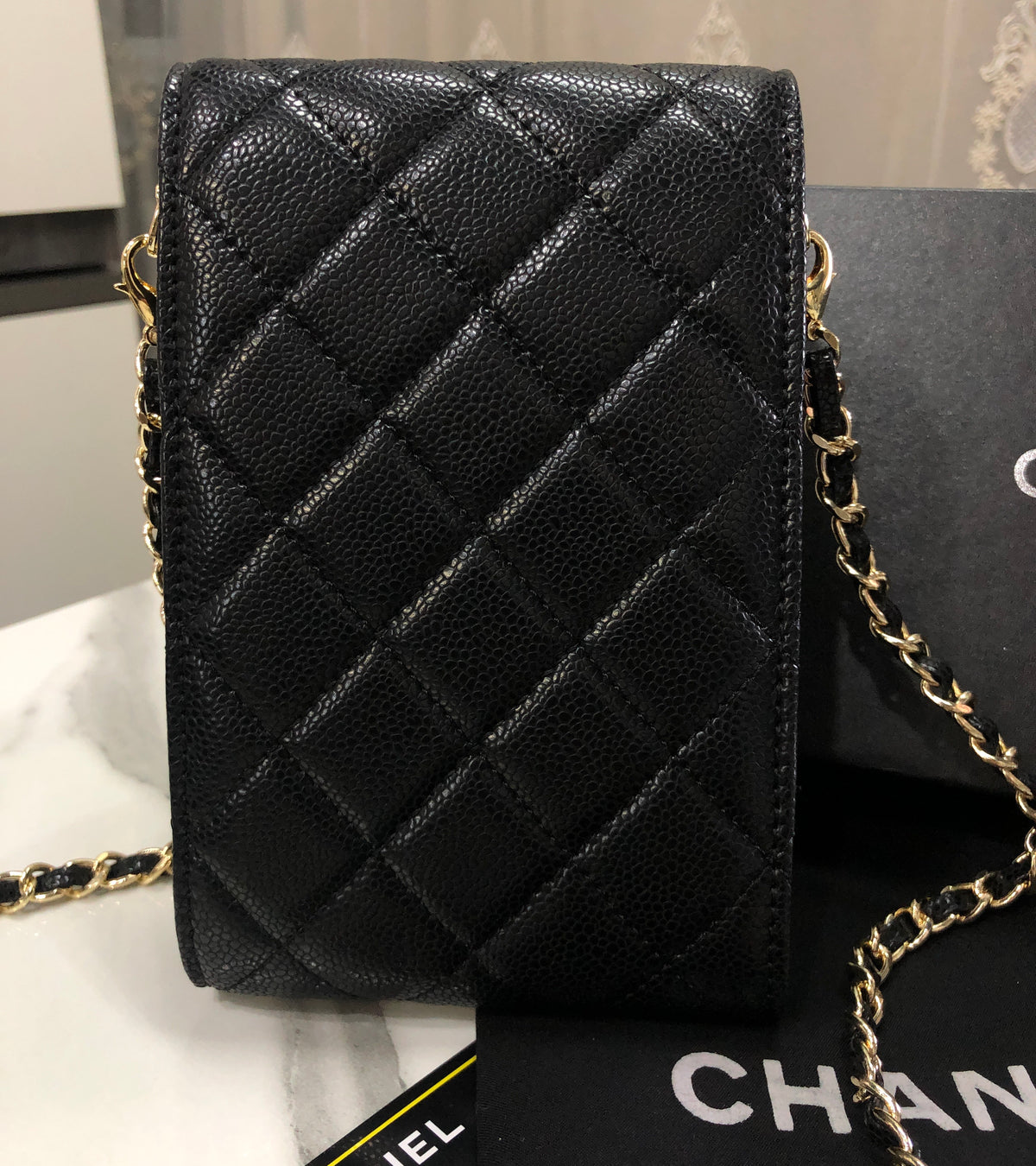 Chanel Classic Phone Holder with Chain