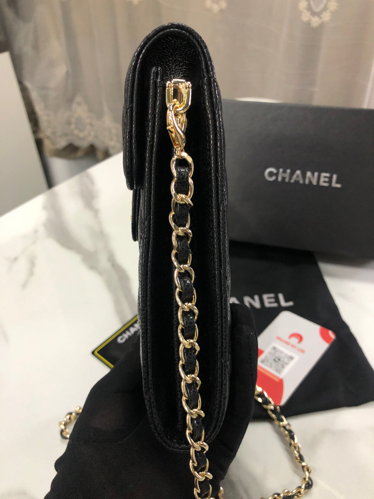 Chanel Classic Phone Holder with Chain