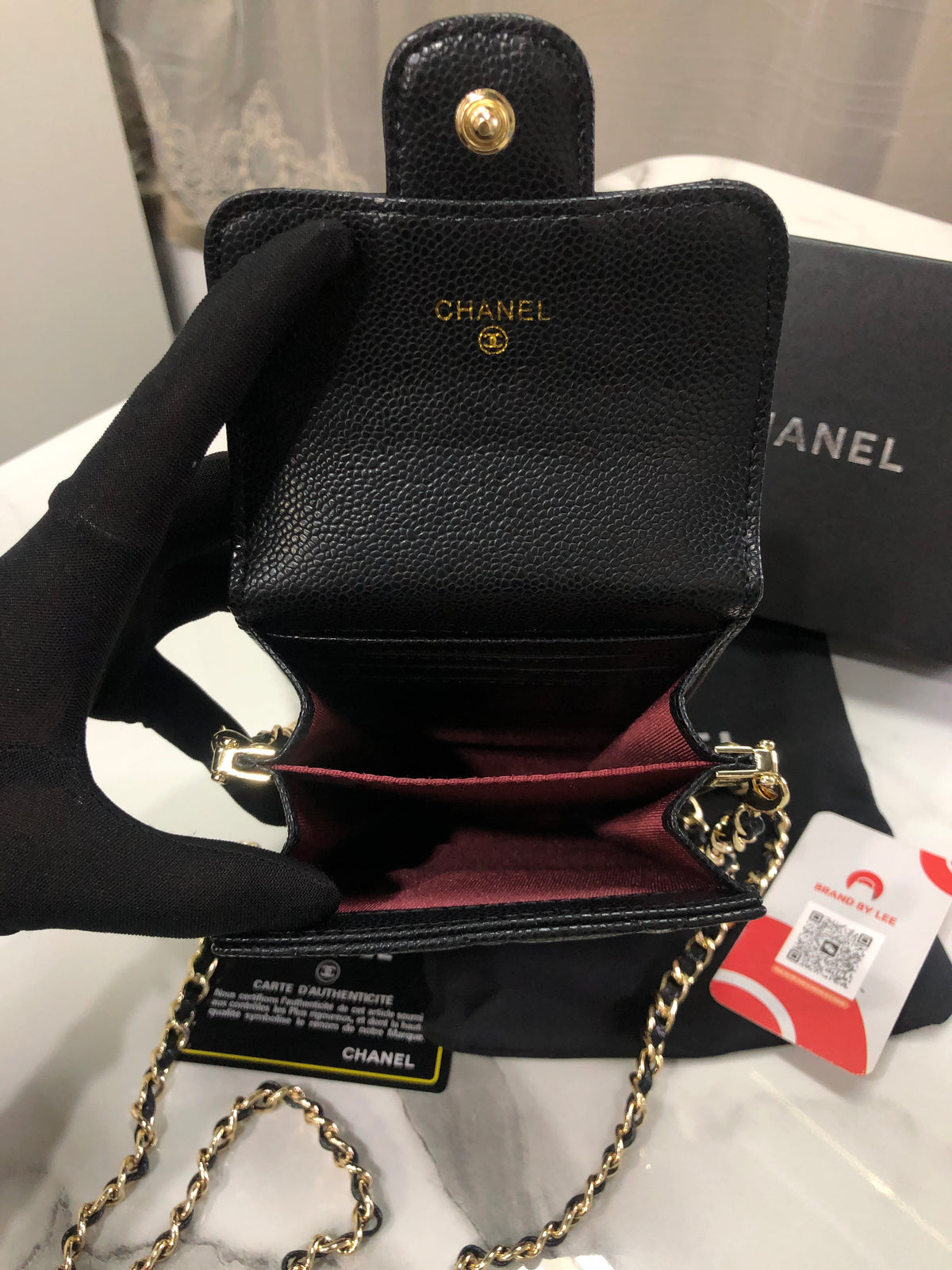 Chanel Classic Phone Holder with Chain