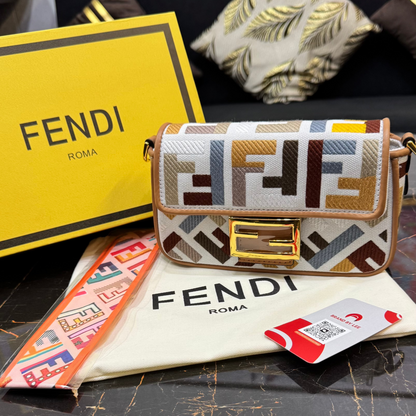 FENDI Baguette Fabric Multicolor