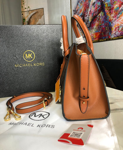 Michael Kors Avril Small Top-Zip Satchel