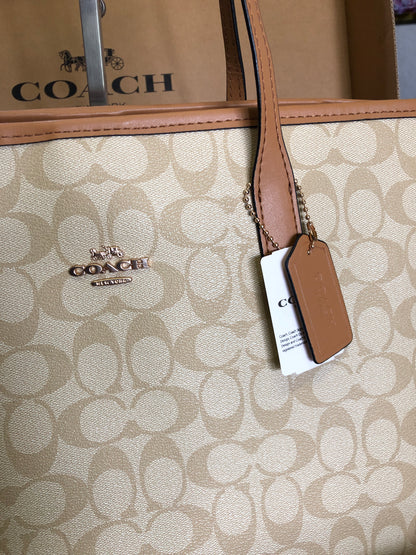 Coach City Tote Bag in Signature Canvas
