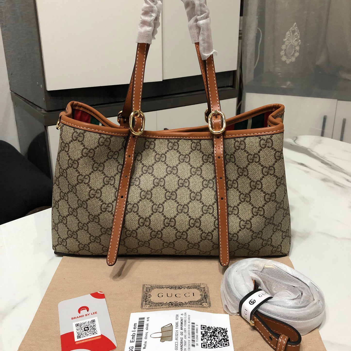 Gucci GG Emblem Tote Bag