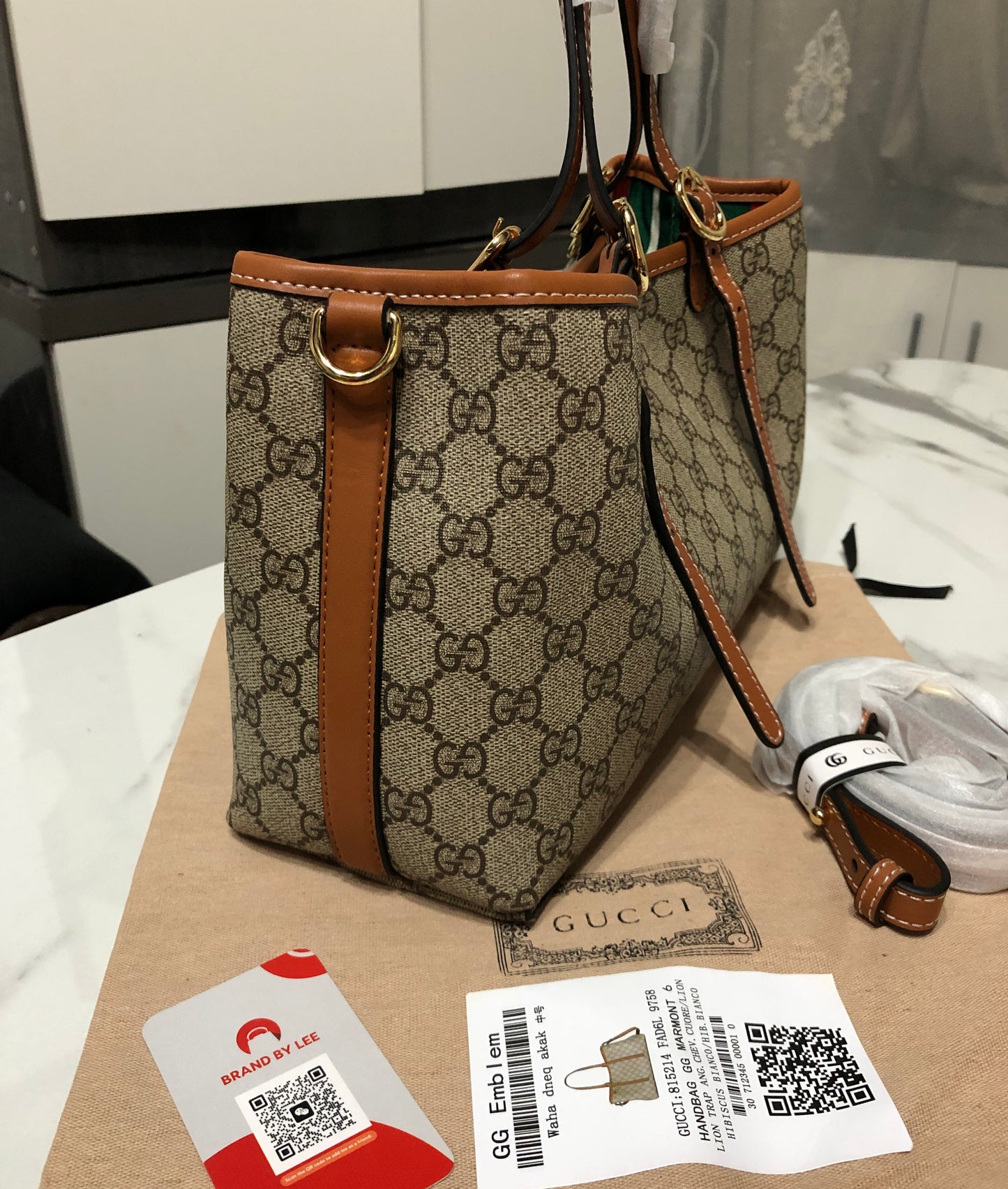 Gucci GG Emblem Tote Bag