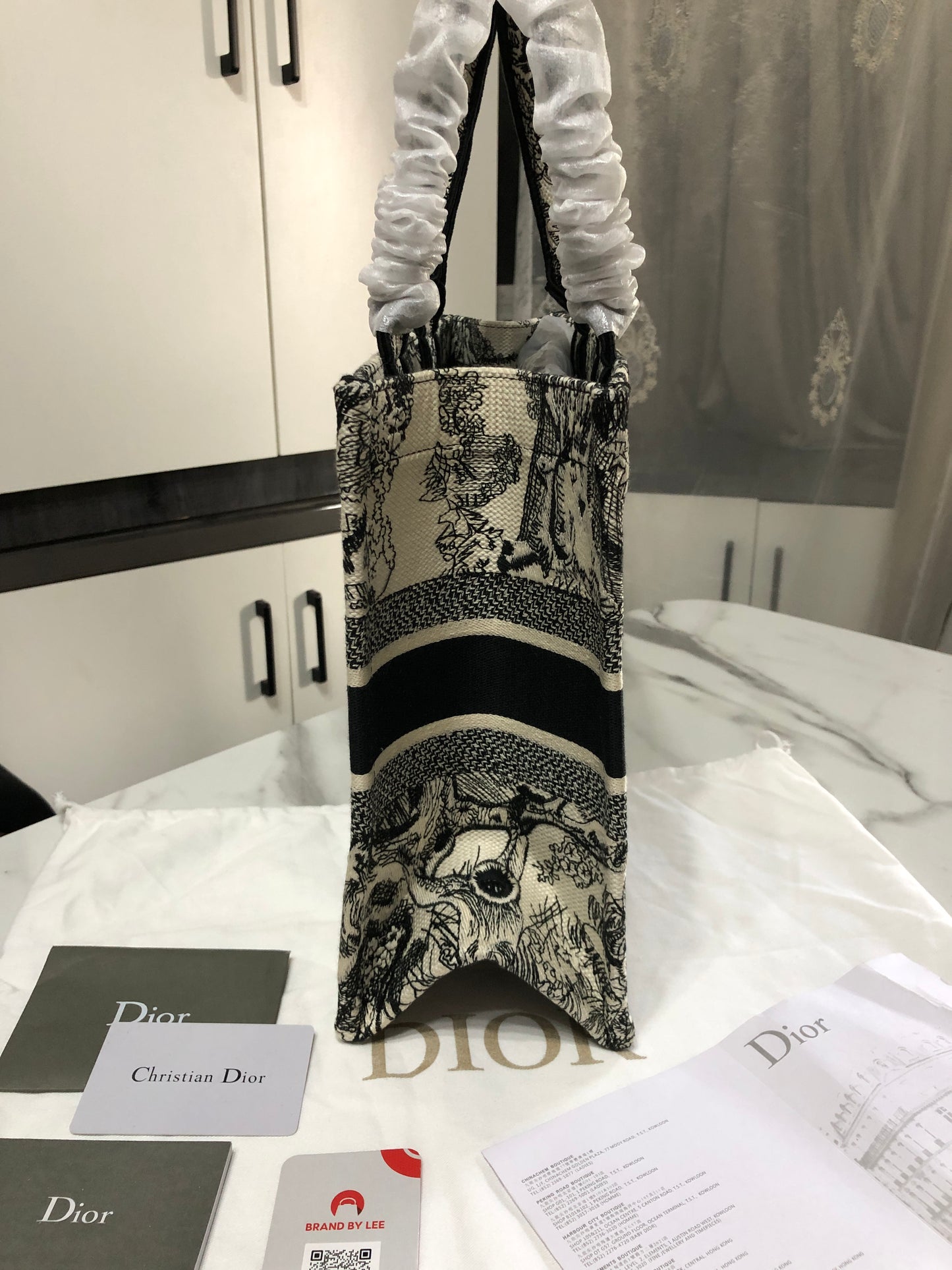 Dior Classic Tiger Black Book Tote Bag