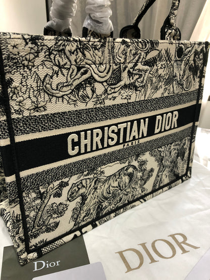 Dior Classic Tiger Black Book Tote Bag