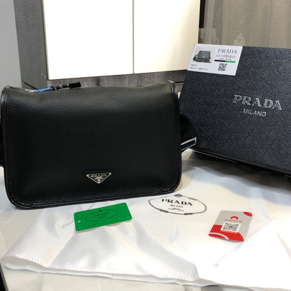 Prada Leather Shoulder Men Bag