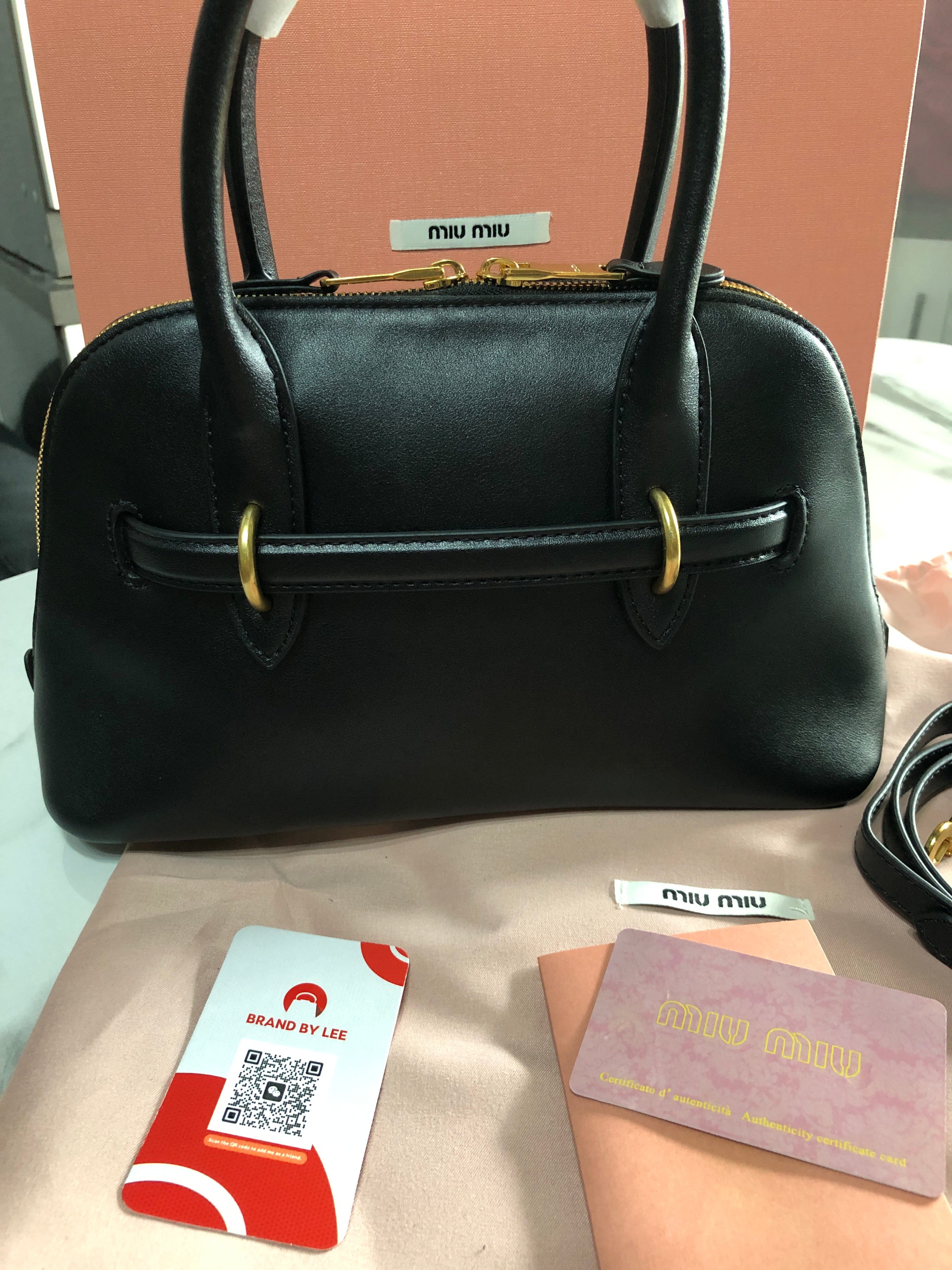 Miu Miu Aventure Nappa Leather Bag