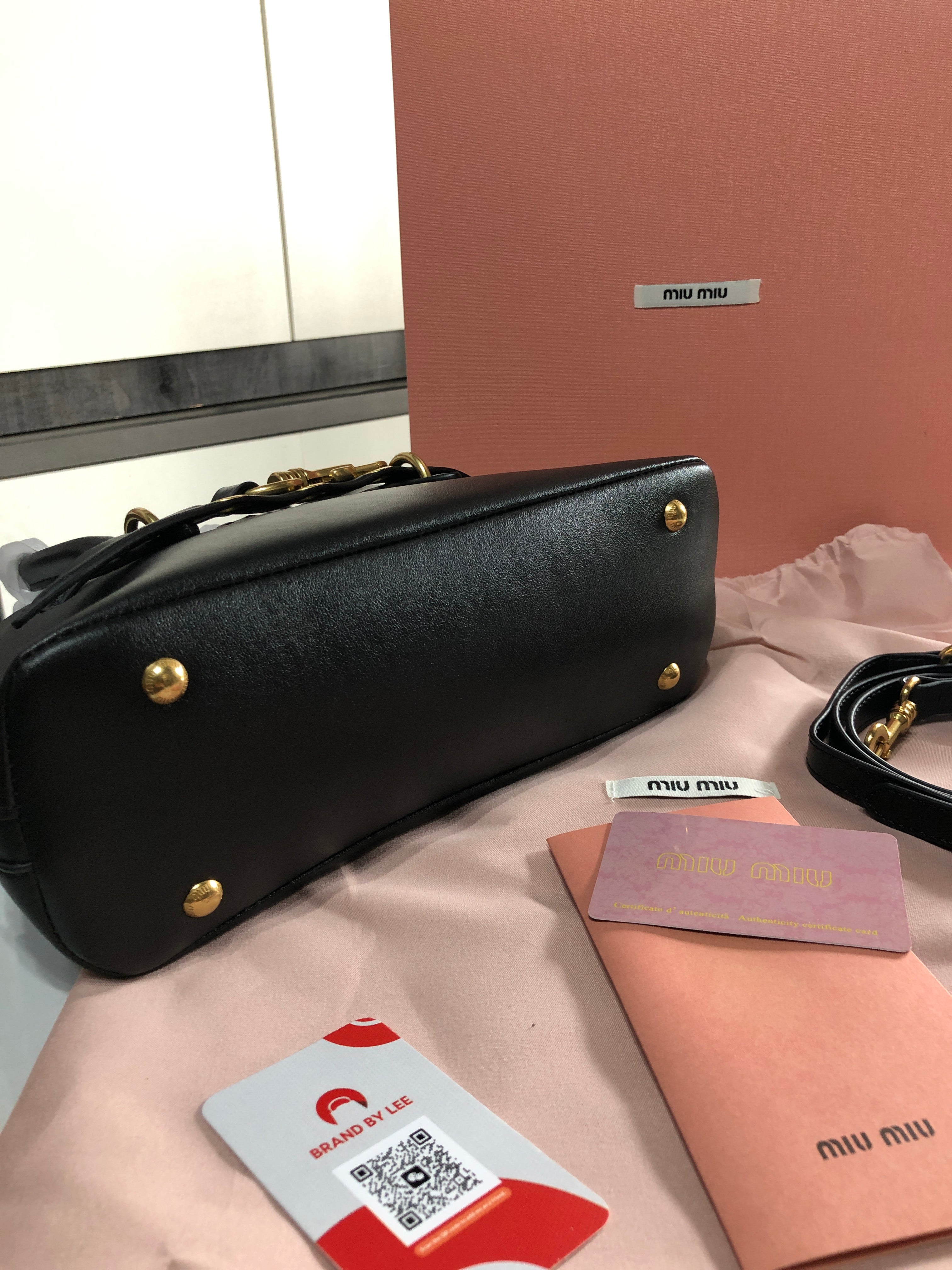 Miu Miu Aventure Nappa Leather Bag