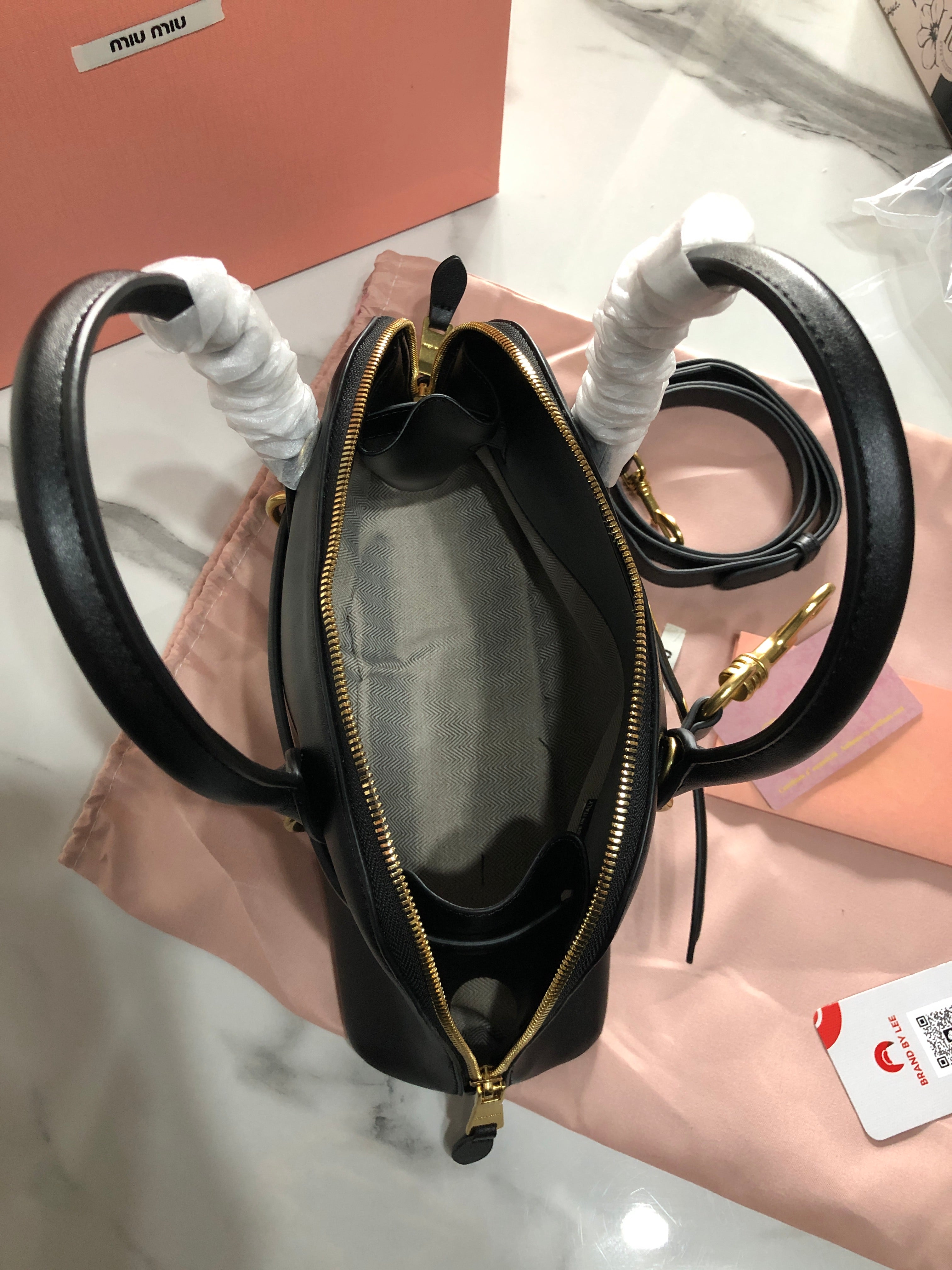 Miu Miu Aventure Nappa Leather Bag