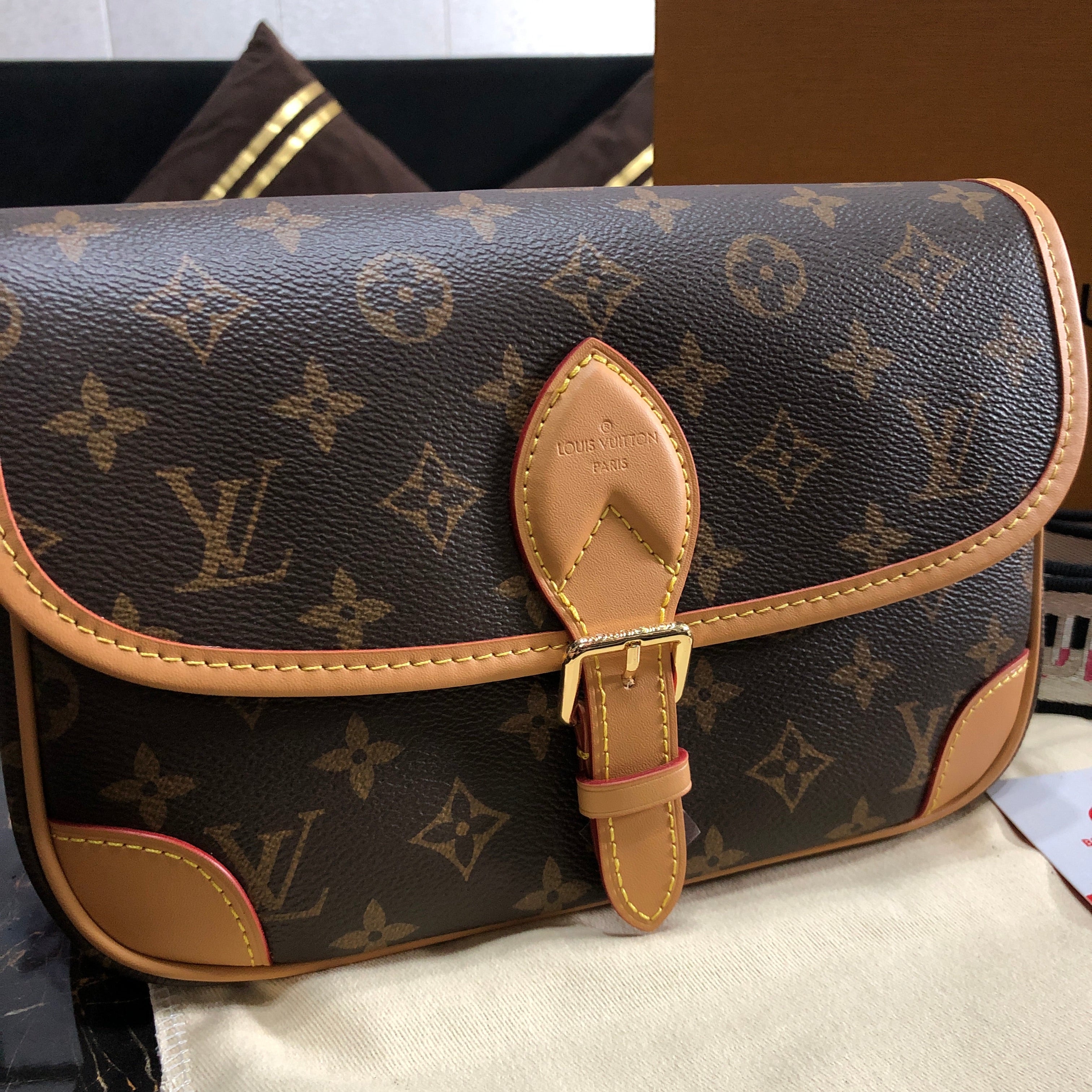 Louis Vuitton Diane satchel in Monogram canvas