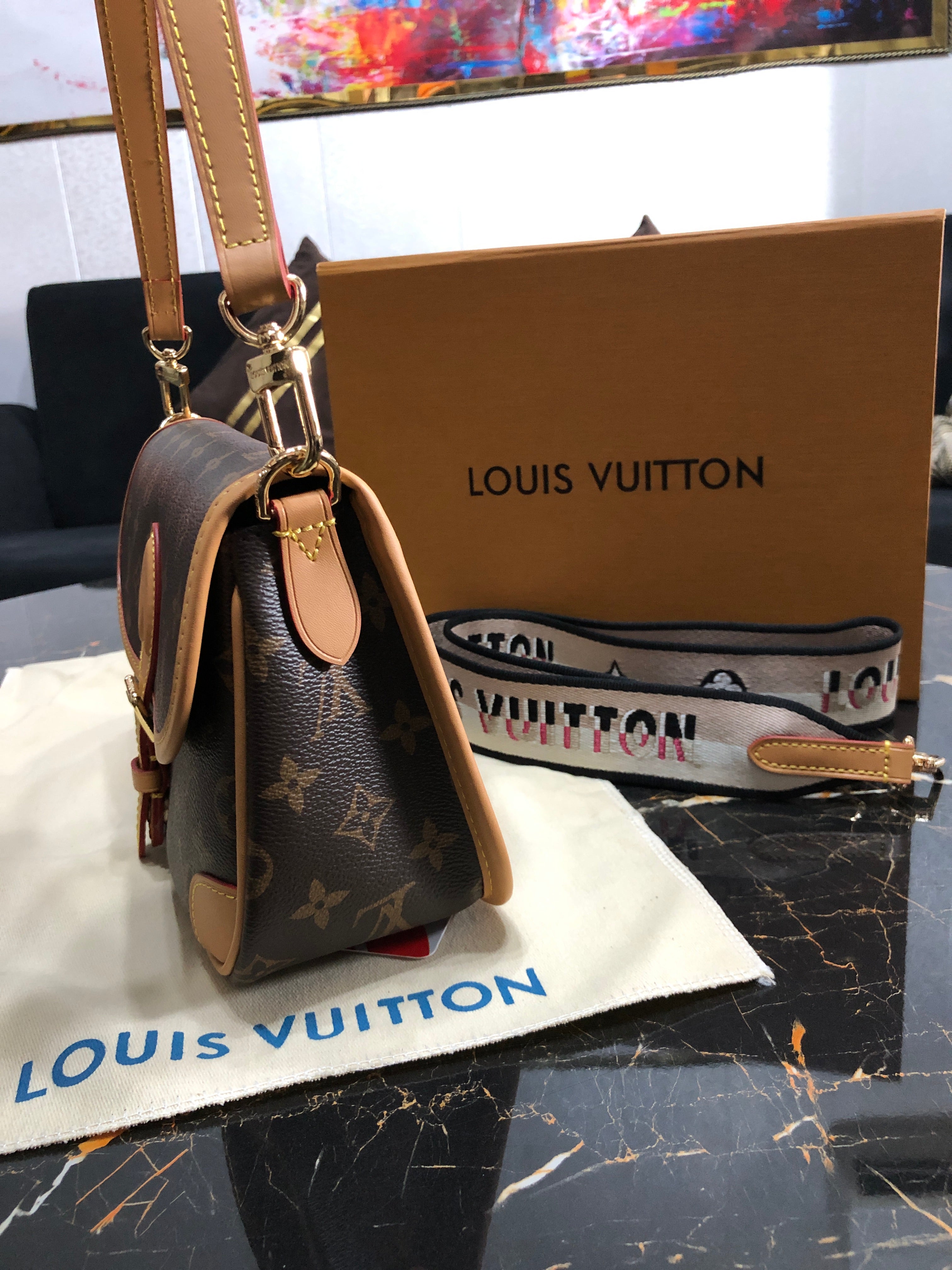 Louis Vuitton Diane satchel in Monogram canvas
