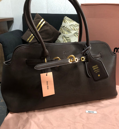 Miu Miu Aventure large nappa leather Tote Bag