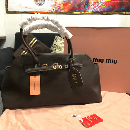 Miu Miu Aventure large nappa leather Tote Bag