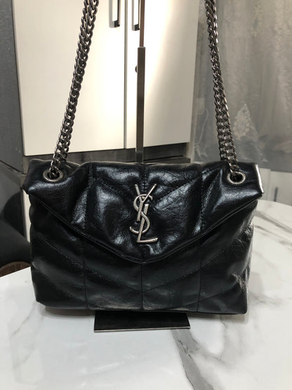 Saint Laurent Puffer medium quilted shoulder bag