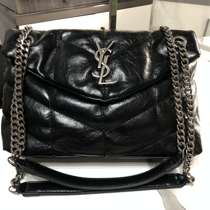 Saint Laurent Puffer medium quilted shoulder bag