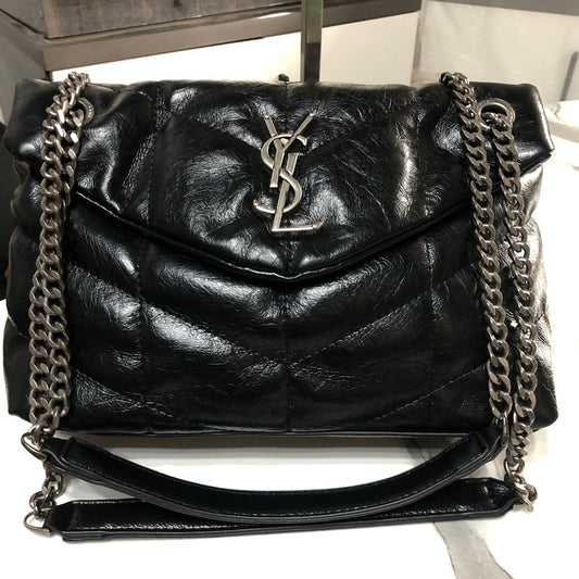 Saint Laurent Puffer medium quilted shoulder bag